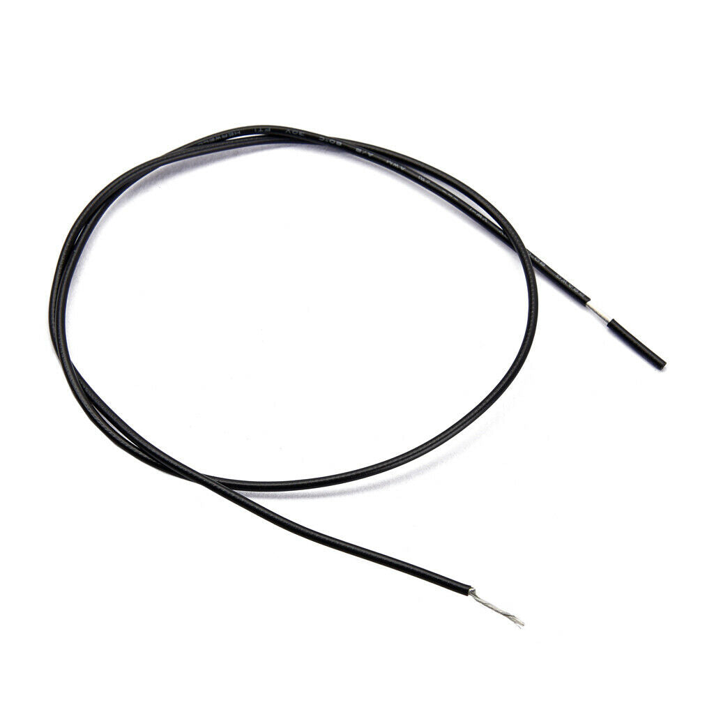 100 Pieces Shielded Circuit Wire Single Conductor for Guitar Parts Black