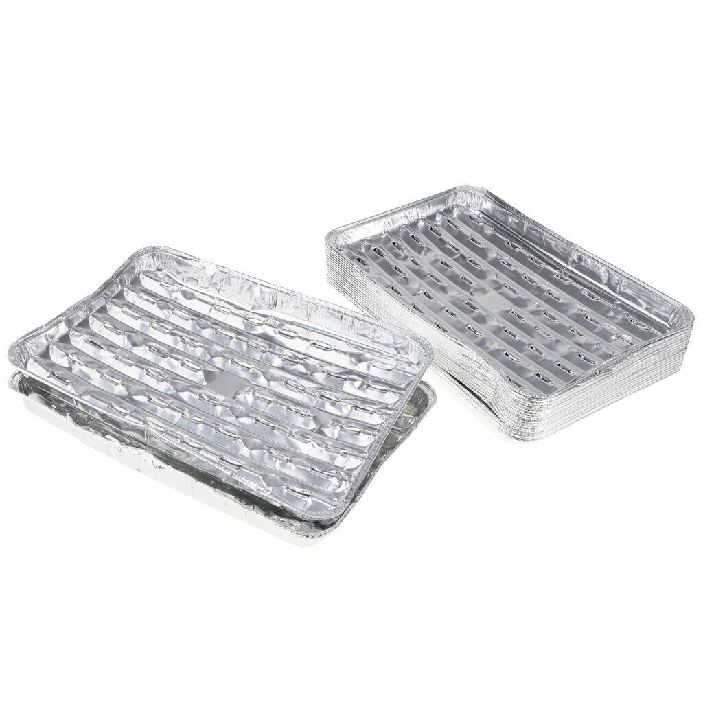 20pcs/set Disposable Aluminum Foil Pan Cake Baking Plate Outdoor Party