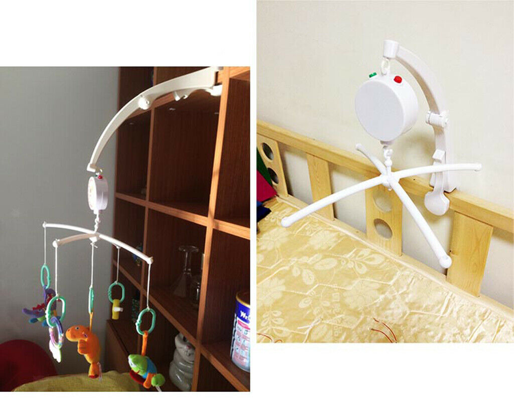 Baby Crib Mobile Music Box Holder Arm Bracket Nut Screw Box New