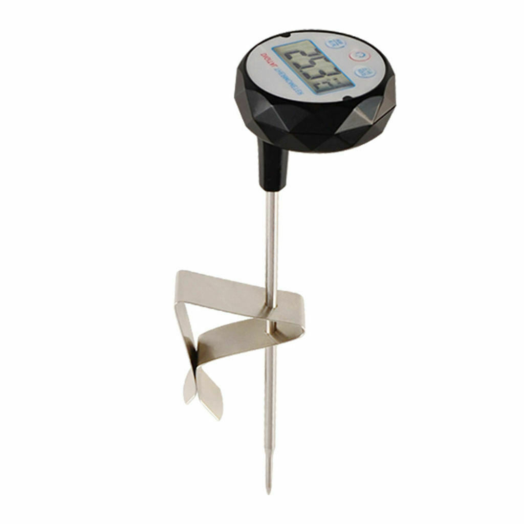 Food Thermometer LCD Digital Display for Outdoor BBQ Grilling Cooking Tool