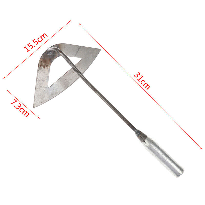 1pc All-steel Hardened Hollow Hoe Handheld Weeding Rake Garden Weeding T JYDFAU