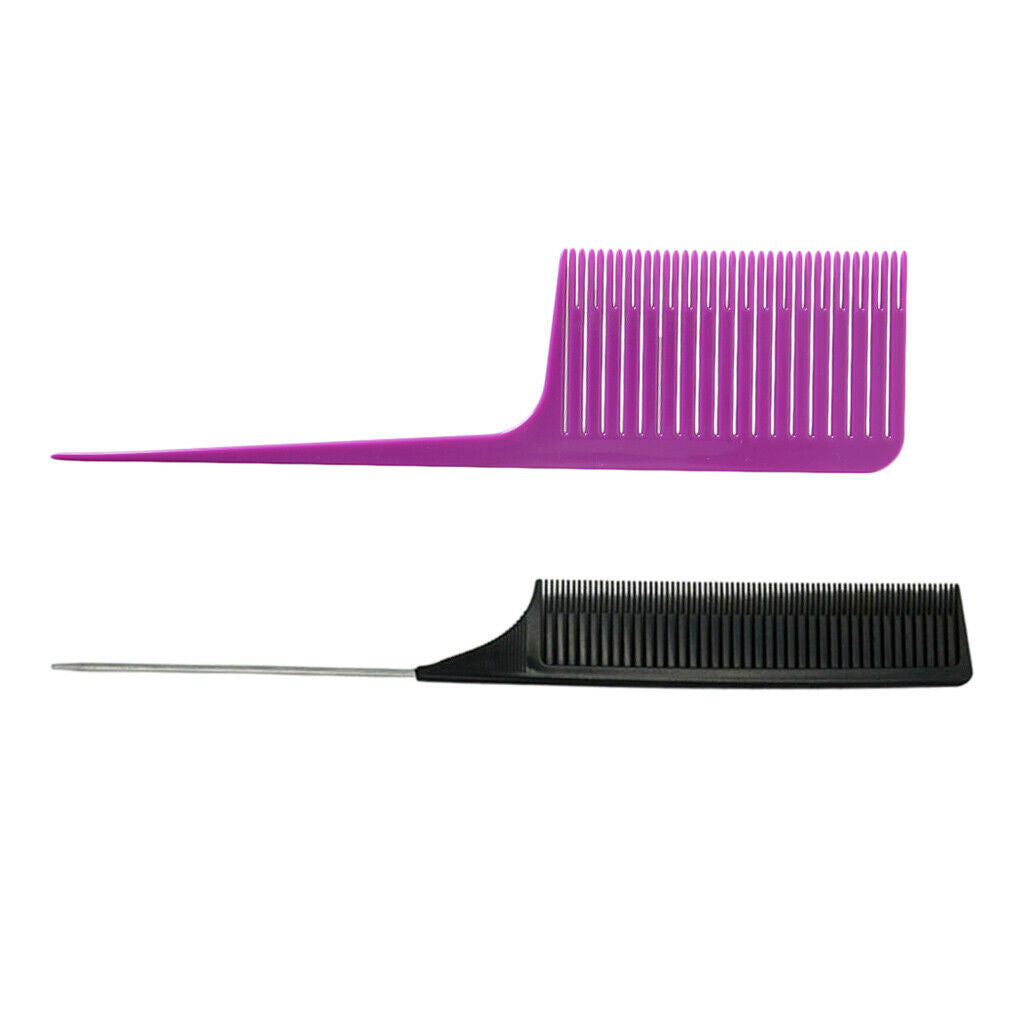 Professional Fine&Wide Section Weave Highlighting Foiling Hair Combs Dyeing