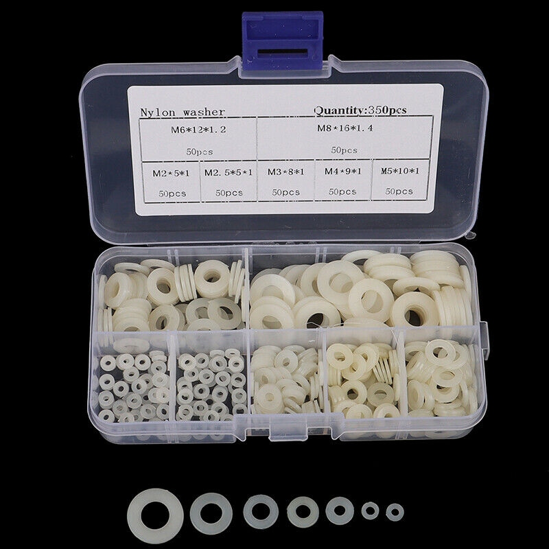 350 nylon flat gasket Plastic washers boxed M2/M2.5/M3/M4/M5/M6.Z1BDAU