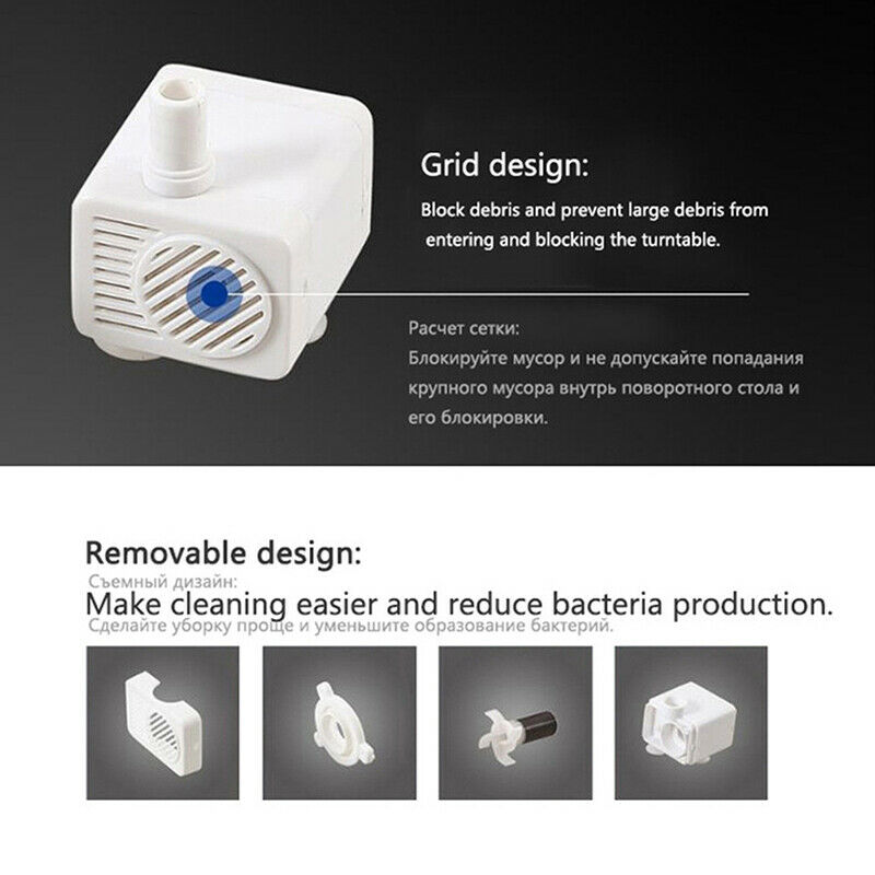 Water Pump Universal Mini Pets Drinking Fountain  Pet AccessoY1