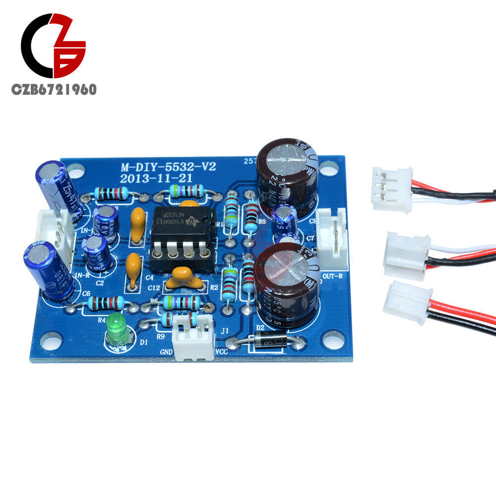 NE5532 OP AMP HIFI Preamplifier Signal Amplification Board for Bluetooth Pre-amp