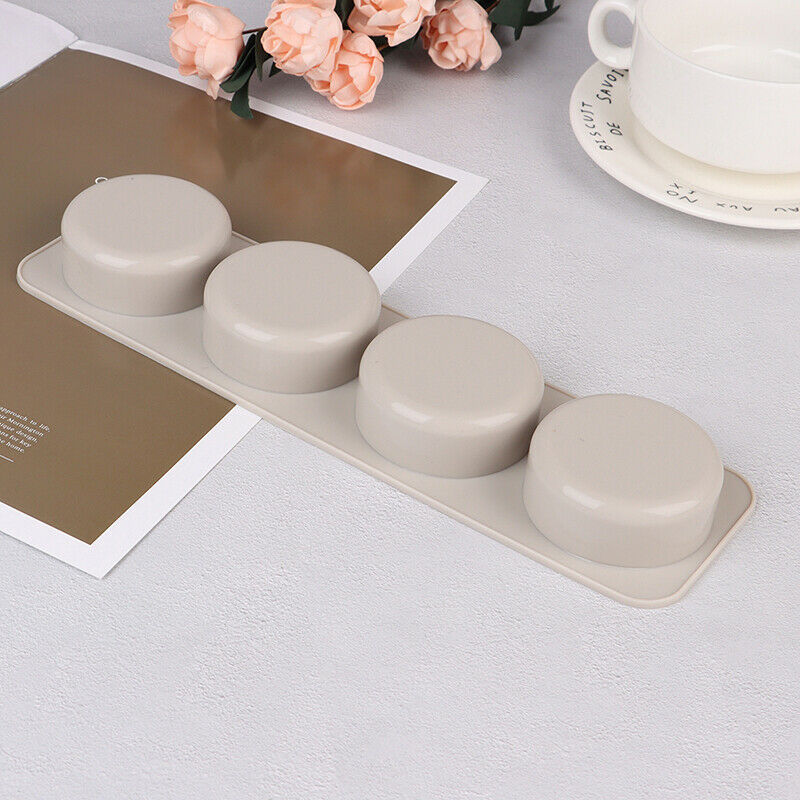 1×Silicone Fondant Candy Chocolate Cookies Cake DIY Baking Mold Round Soa.l8