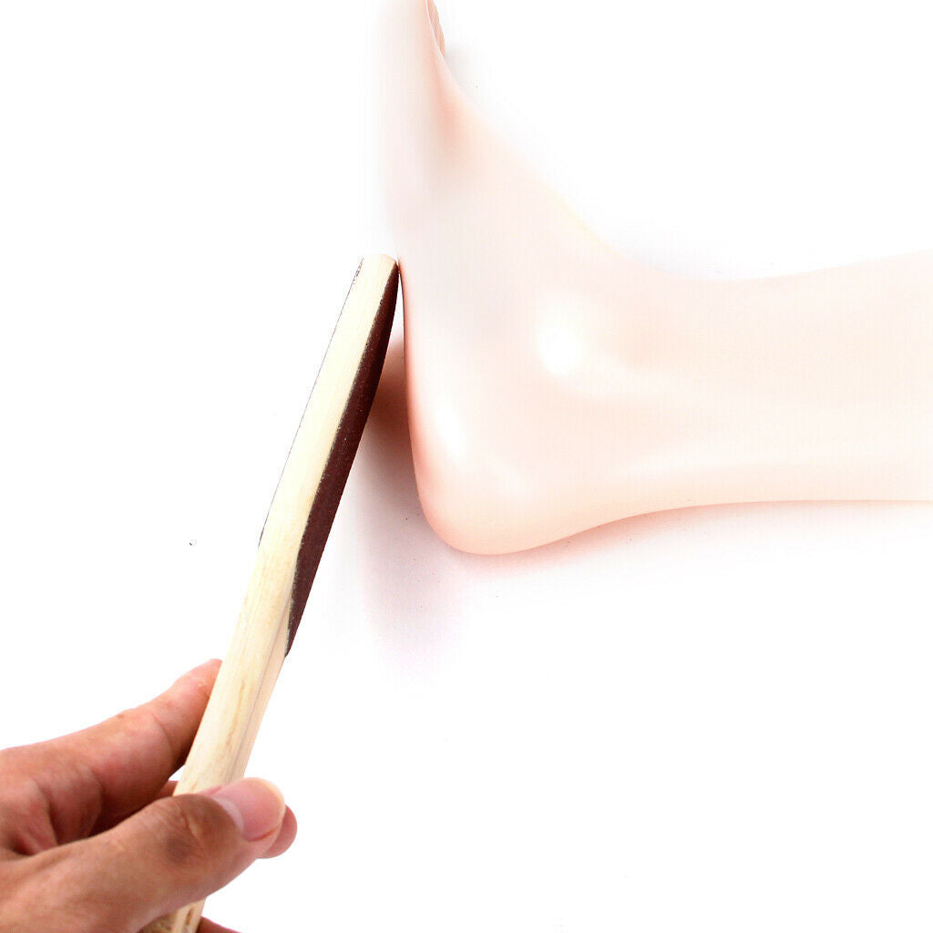 Double-sided Foot Arrows Callus File for Calluses, Cuticles with Wooden Handle