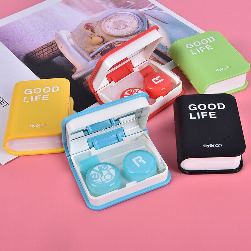 Book Travel Glasses Contact Lenses Box Contact lens Case for Eyes Car NT.l8