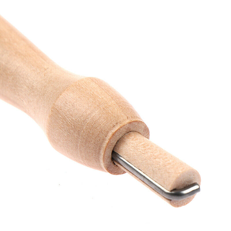 Wooden Handle Holder with Felting Needles DIY Craft Sewing Needlework Felt H Rf