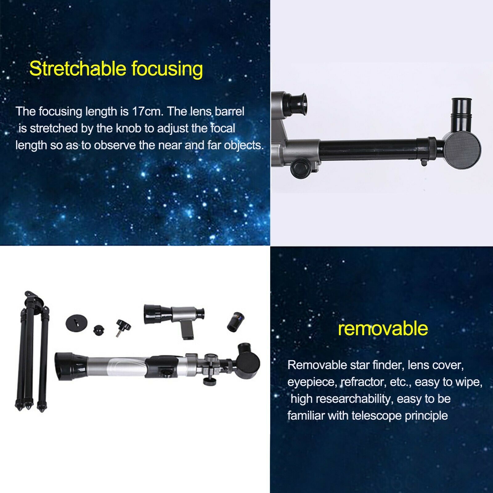 Child Science Education Astronomical Telescope Toys High-Powered Monocular