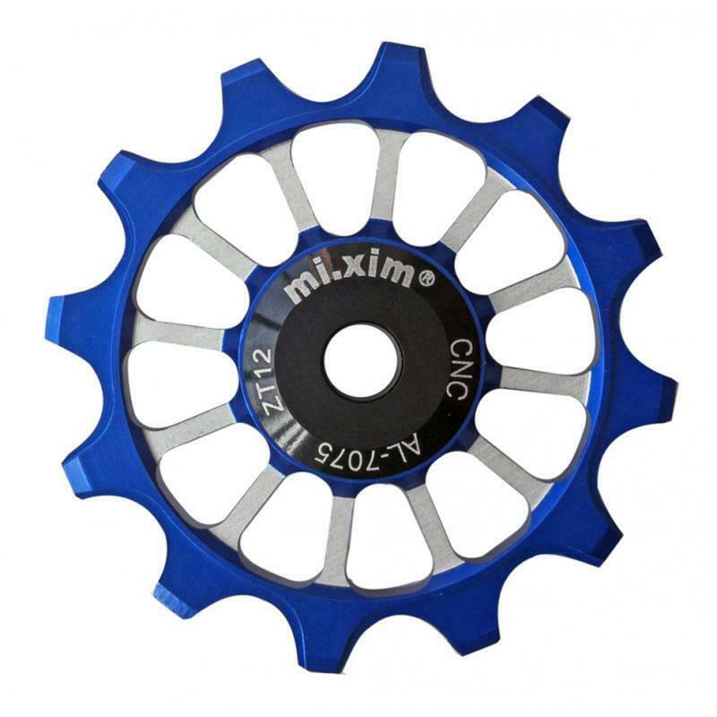 12T Bike Bearing Jockey Wheel Rear Derailleur Pulley Ceramic Bearing Blue