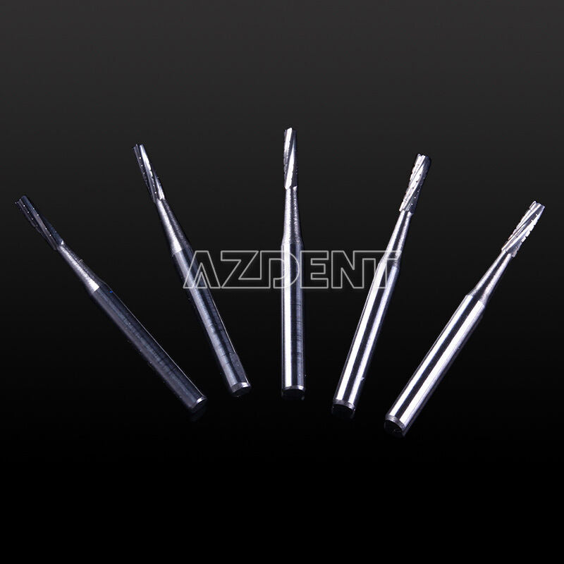 20 Kits Dental Carbide Tungsten Steel Burs Drill Cylinderical Fissure Type FG557