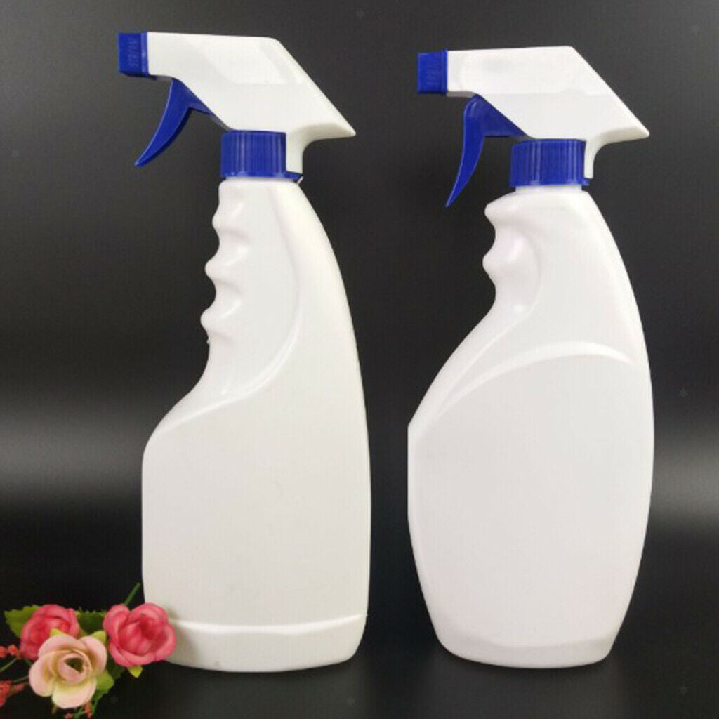10x 500ml Spray Bottle for Household Cleaning Solutions Blow Can Tool White