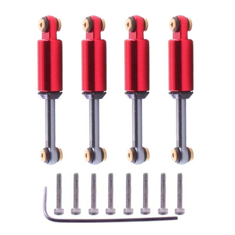 4Pcs Metal Mini Shock Absorber Damper for 1/24 RC Cler Car Axial SCX24 90081 AX8