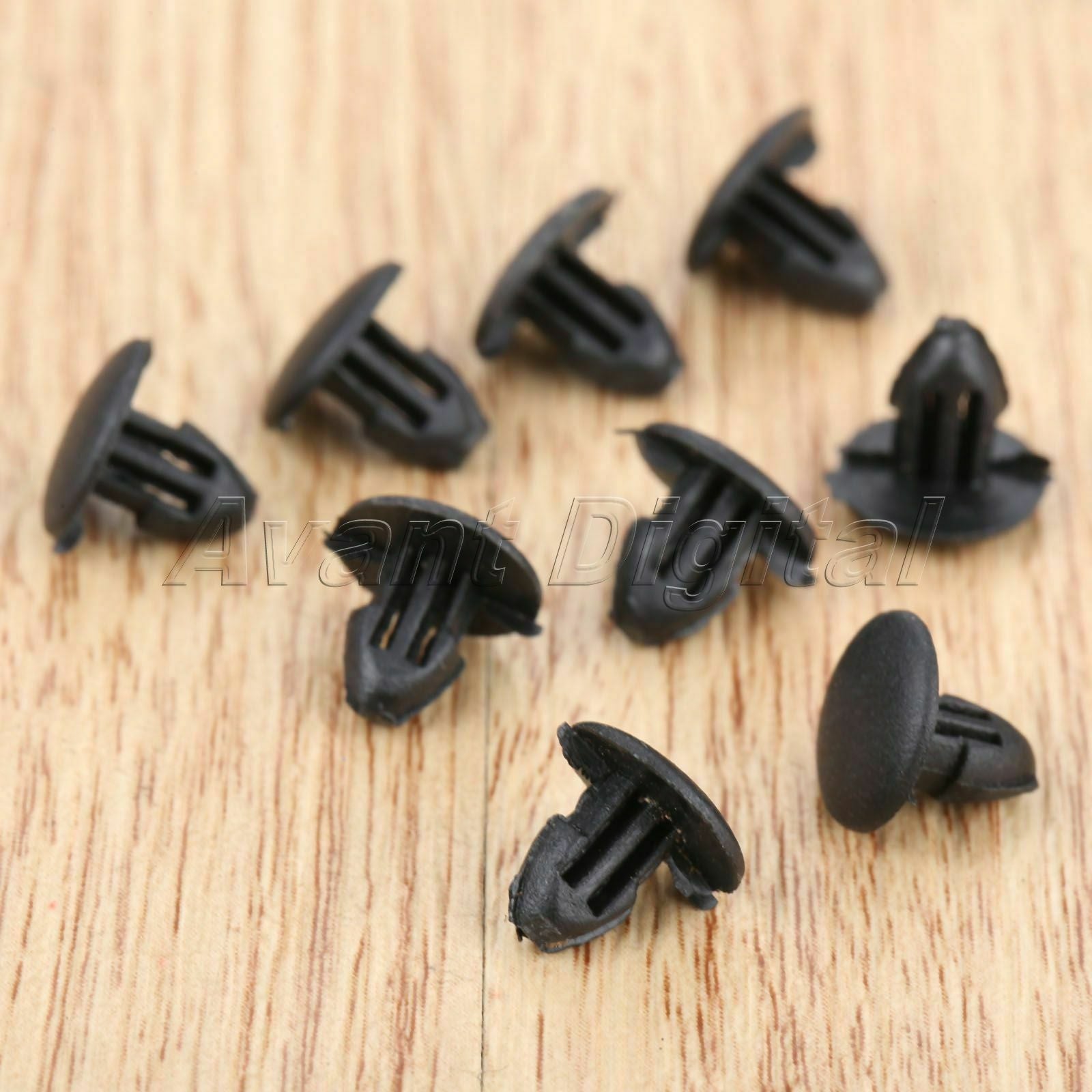 100x Auto 8mm Trim Clips Door Panel Interior Seat Fasteners Plastic Universal