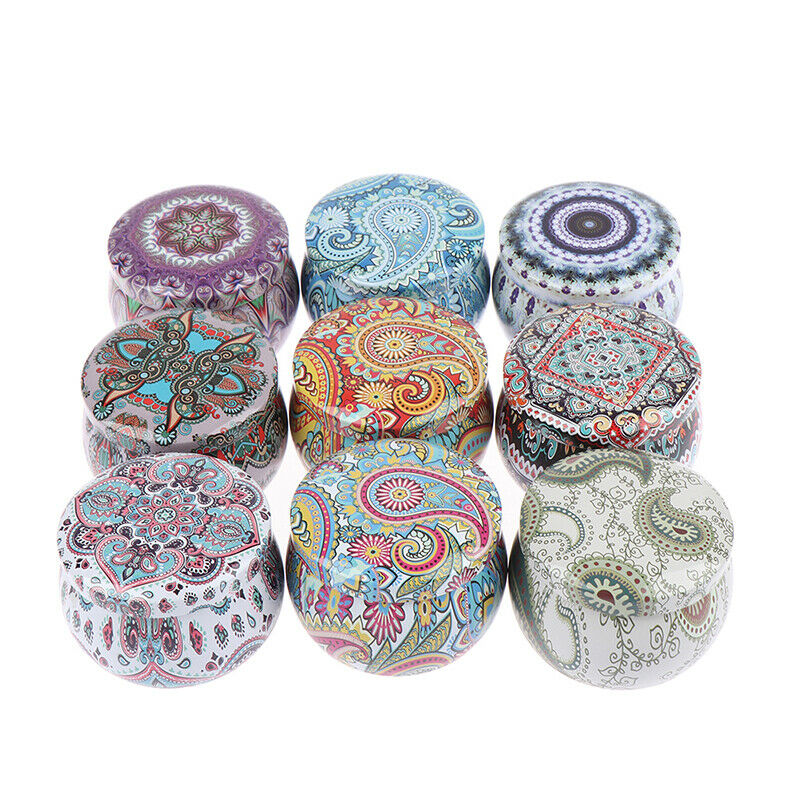 1X Candle Tin Jars DIY Candle Making Holder Storage Case Empty box Tin Ca.l8