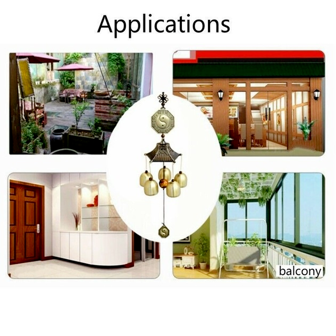 Shui Bell Retro Exorcise Evil Spirits Hanging Wind Chime Home Decor Chinese Feng
