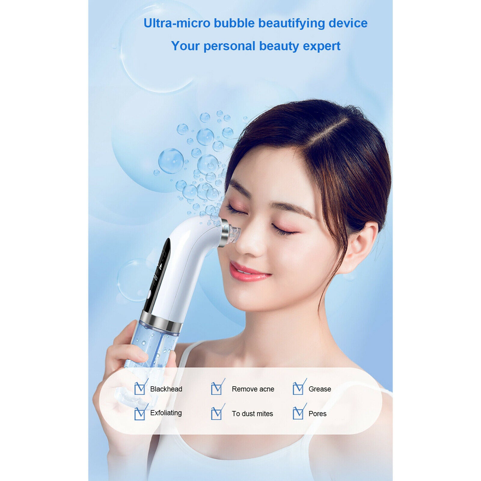 Small Bubble Electric Blackhead Remover Vacuum Cleaner Facial Skin Care