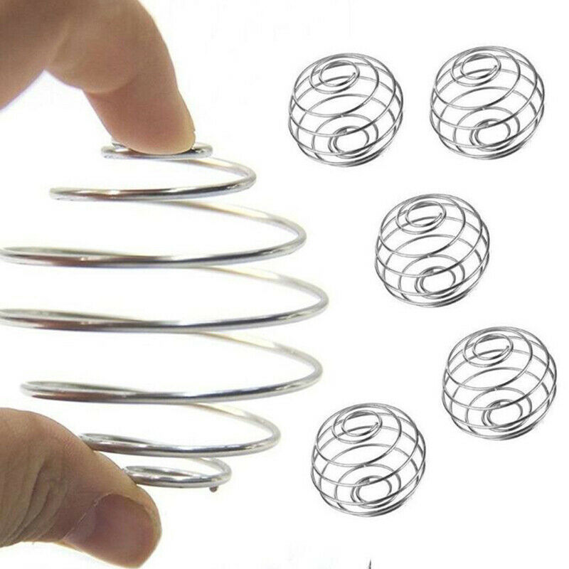 Milkshake Protein Shaker Ball Mixer Stainless Steel Spring Balls Kitchen Too DF