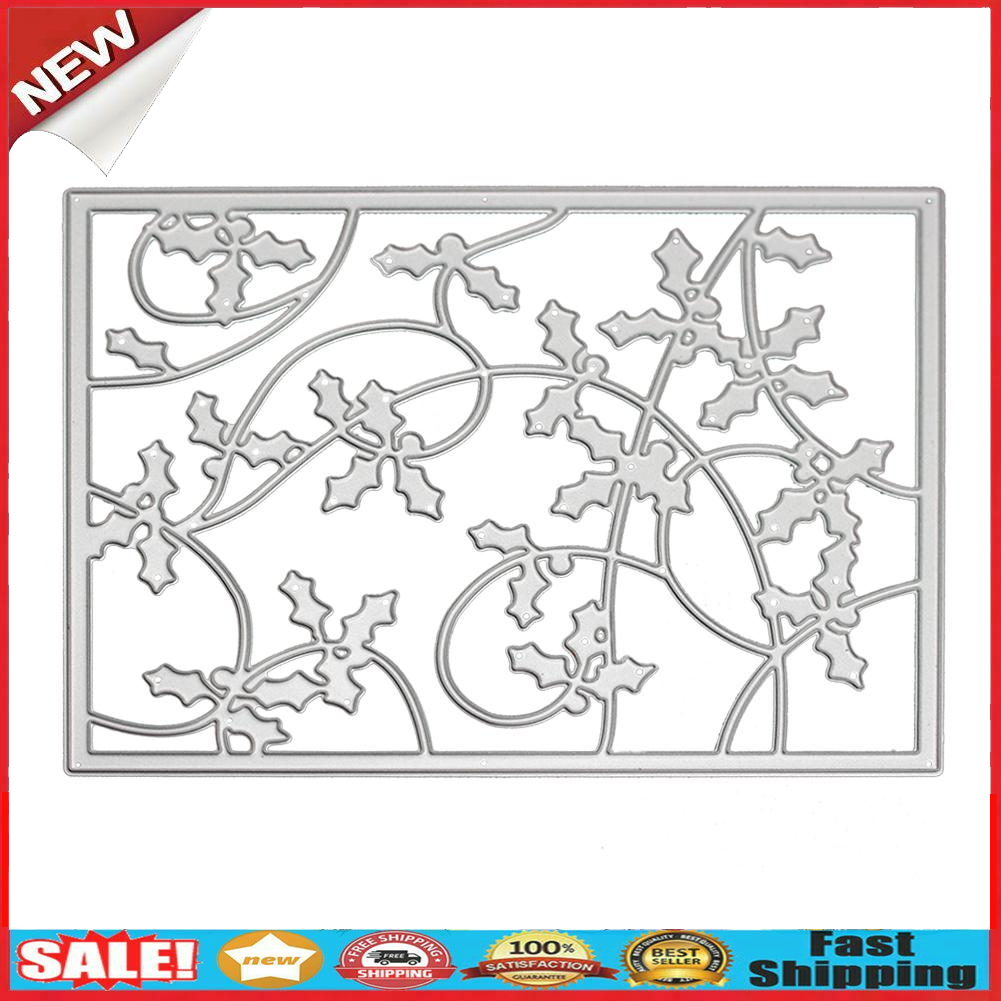 Retangle Leaves Metal Cutting Die Stencil Scrapbook Template Photo Craft @