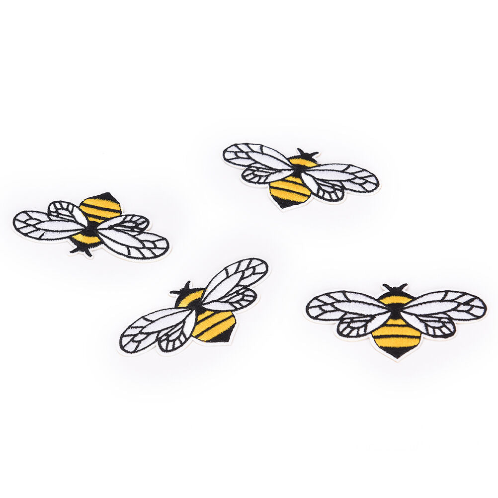 Fashion bee embroidered sew iron on patch badge fabric bag clothes appliqu.l8