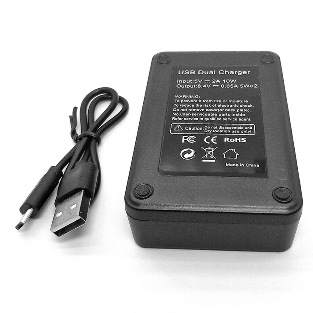 Dual Slots LCD Display Battery Charger with USB Port for Sony NP-FZ100