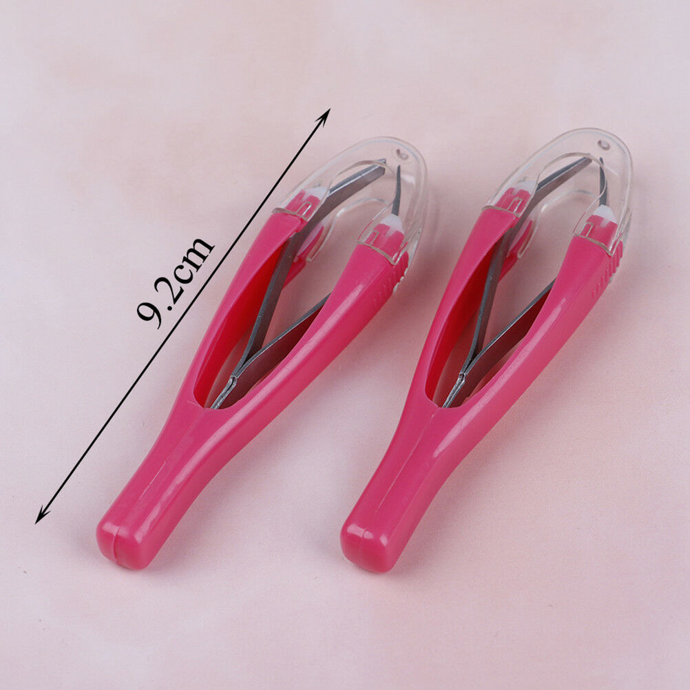 Matically retractable non-slip cosmetic eyebrow tweezers hair removal tools __WF