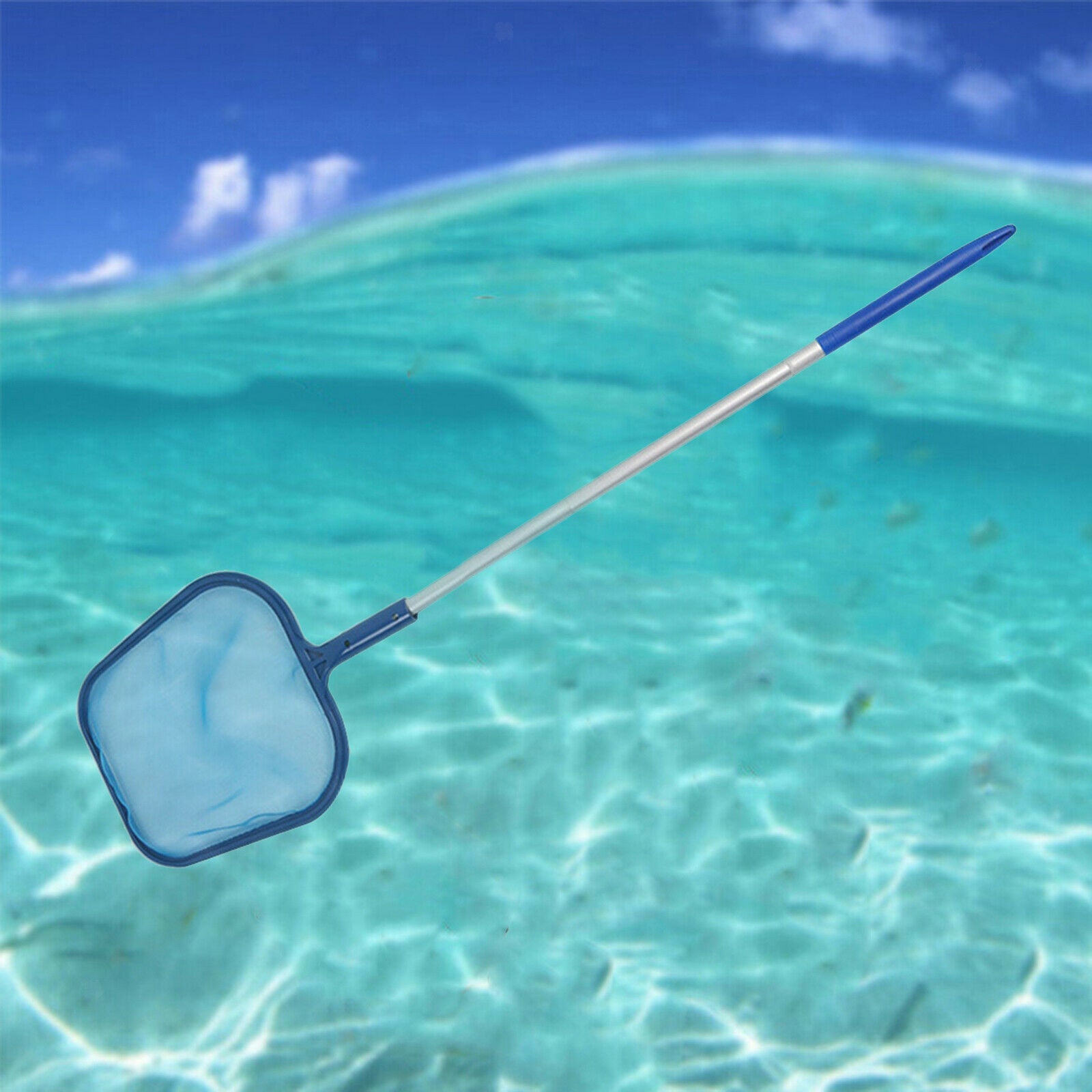 162cm Pool Leaf Skimmer Net Cleaning with 5 Pole for Hot Top Removing Debris
