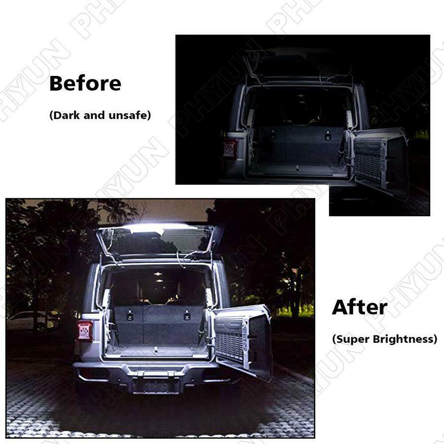 For 18-20 Jeep Wrangler JL Rear Glass Lift Gate Hatch Dome LED Light Bar 103CM