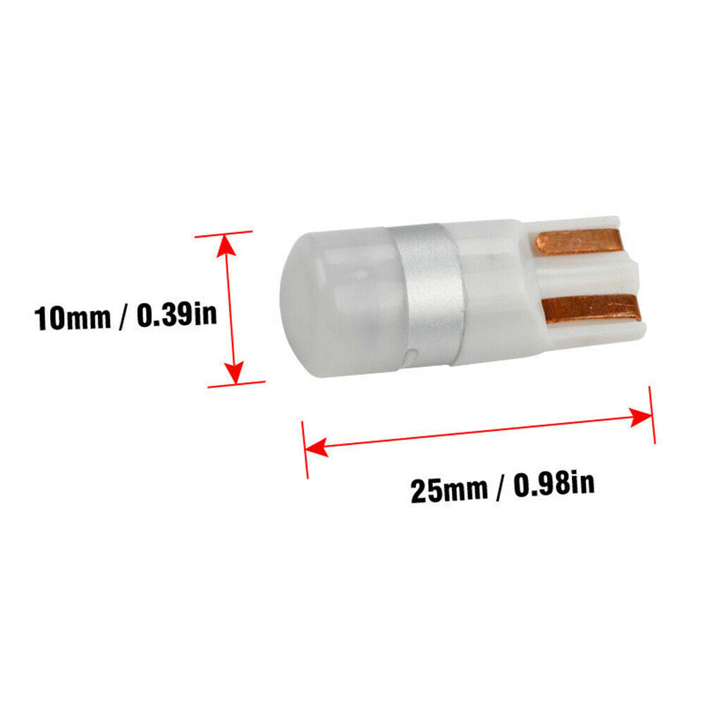 10x T10 LED W5W 3030 SMD Car Width Light Auto Interior Reading Bulb White 12V