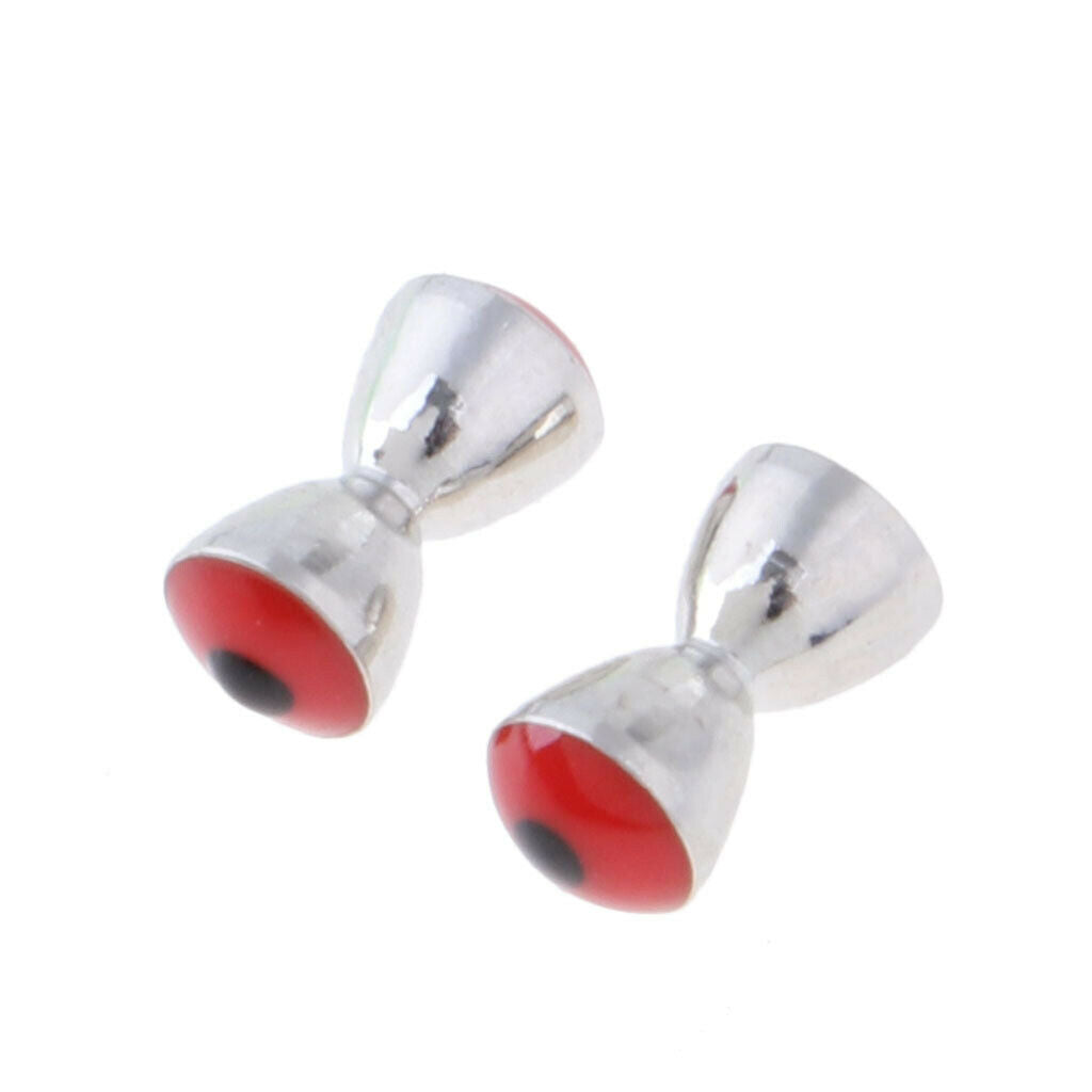 25pcs Steel Fly Tying Beads Tungsten Slotted Eyes Fishing Ball Beads 4.8mm