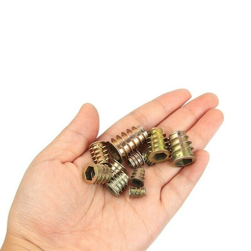 230Pcs M4/m6/m8/m10 Zinc Alloy Hexagon Drive Head Insert Nut Furniture Kit