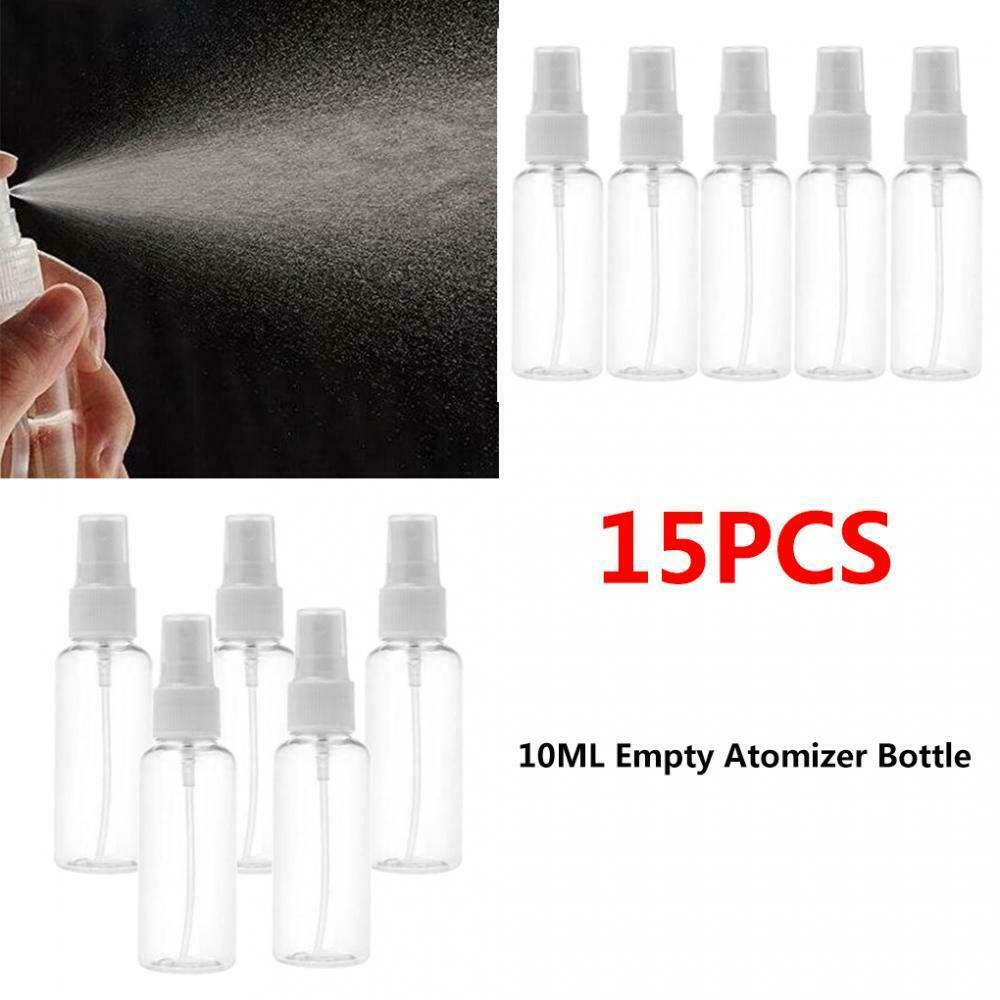15 Pieces Clear Spray Fine Mist Sprayer Cosmetic Essential Oils Bottles Pump
