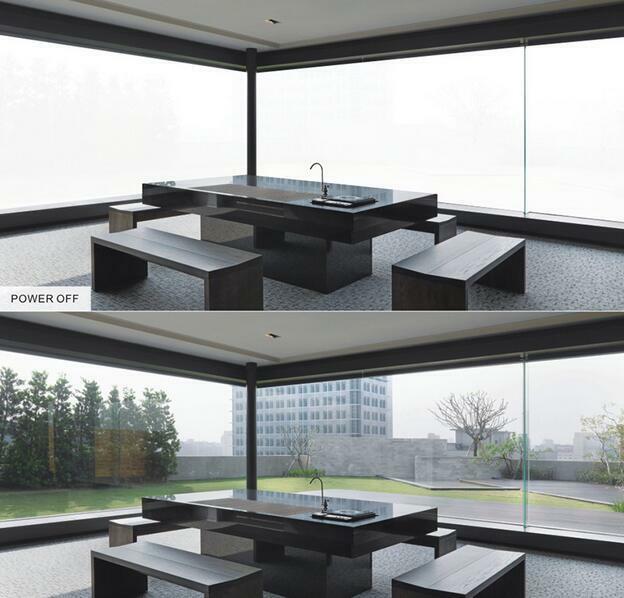 6in x 12in White to Opaque PDLC Smart Switchable Glass Film Electrochromic Vinyl