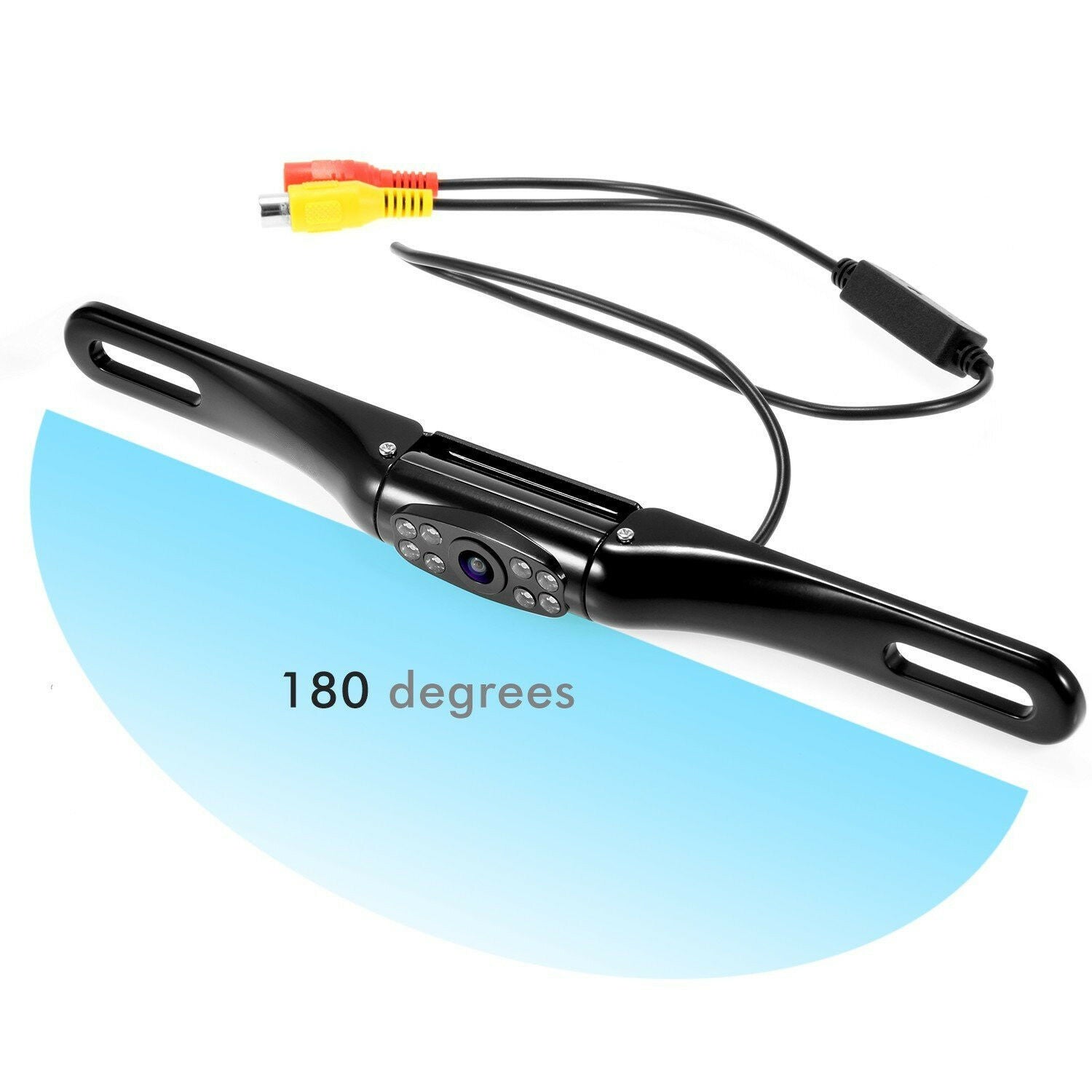 8LED 180Â° Car License Plate Rear View Backup Reverse Parking Camera