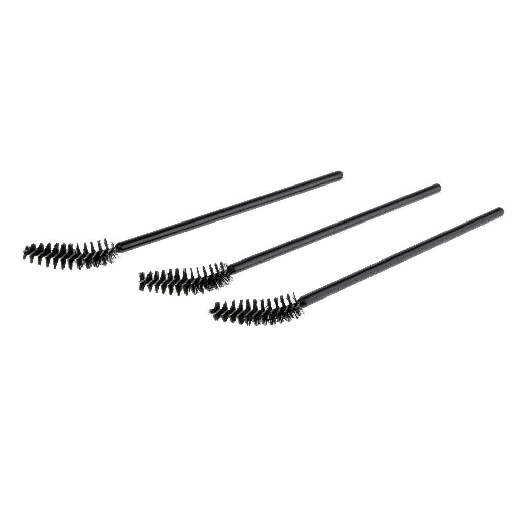 100x Disposable Eyelash Extension Brush Comb Spiral Mascara Wands Applicator