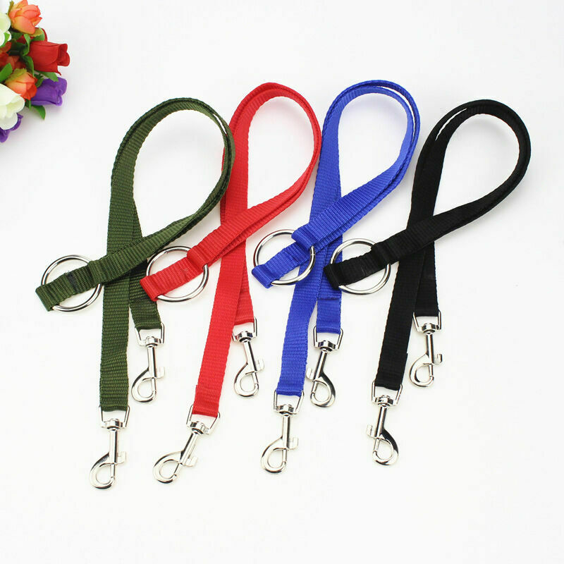 Double Ended Dog Lead For 2 Dogs 2 Way Coupler Leash Reflect T1Y5 Walking J6H3