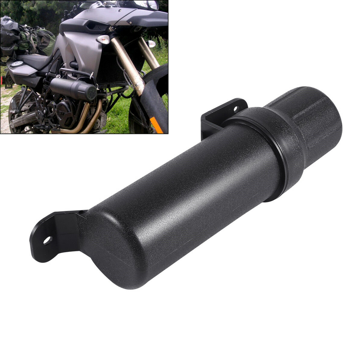 Universal Motorcycle Tool Tube Raincoat Gloves Storage Box Kit Waterproof