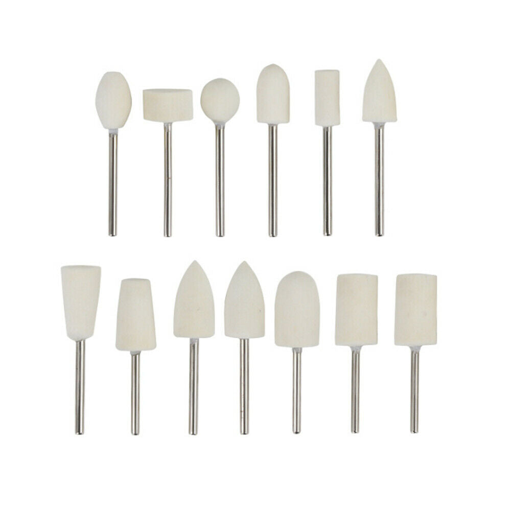 Wool Felt Grinding Bits Rotary Burr Set Polishing Buffing Wheels Head Watch