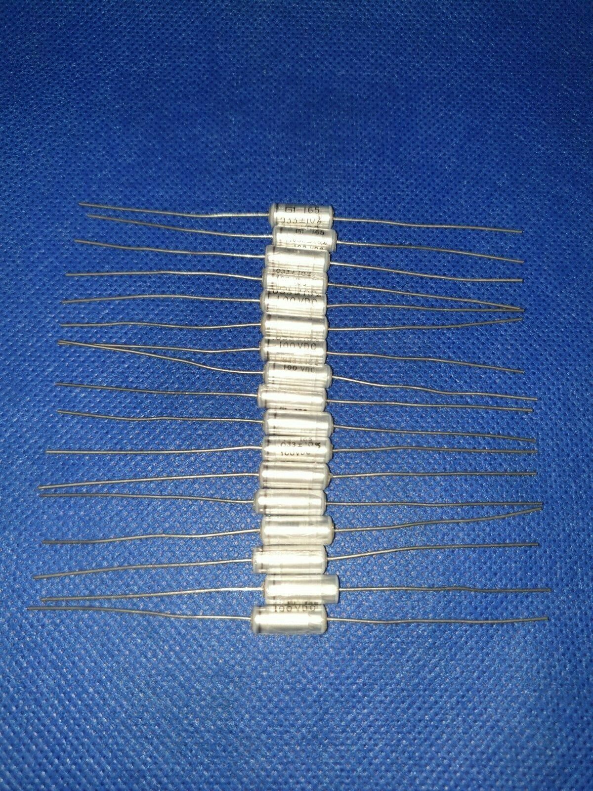 100PCS NOS 0.033uF 33nF 100V  AXIAL HQ CAPS FOR AUDIO !