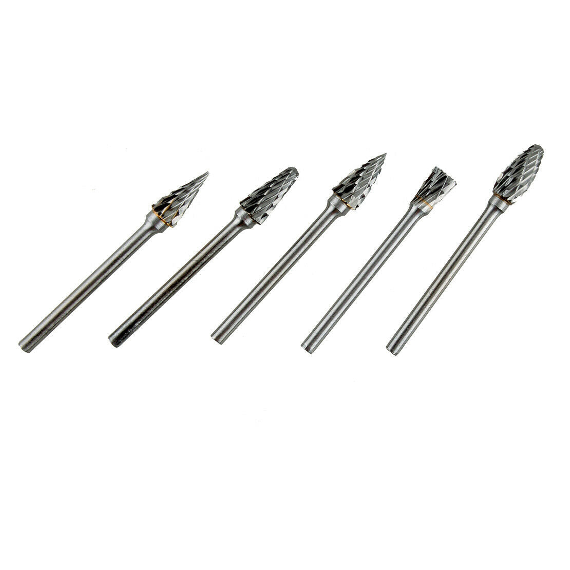 Tungsten Carbide Rotary Burr Drill Bits Die Grinder Shank 1/8" 3mm 10pcs per Kit