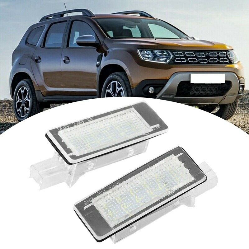 2X(Car LED License Plate Light for Dacia Duster 10-15 W7P3)W7P3)