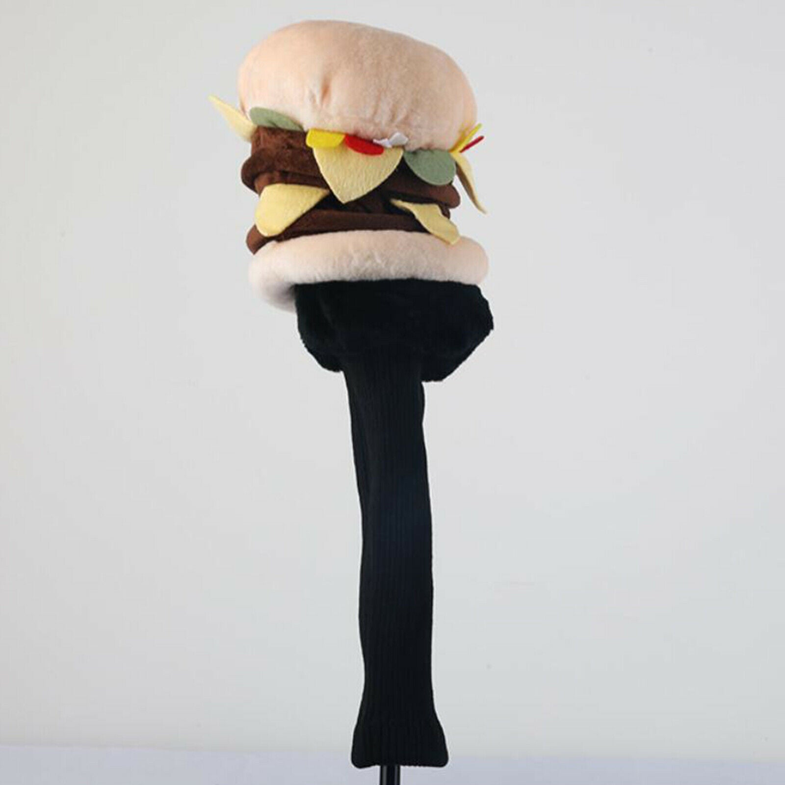 Golf Club Head Cover Plush Hamburger Shaped Protective Driver Headcovers