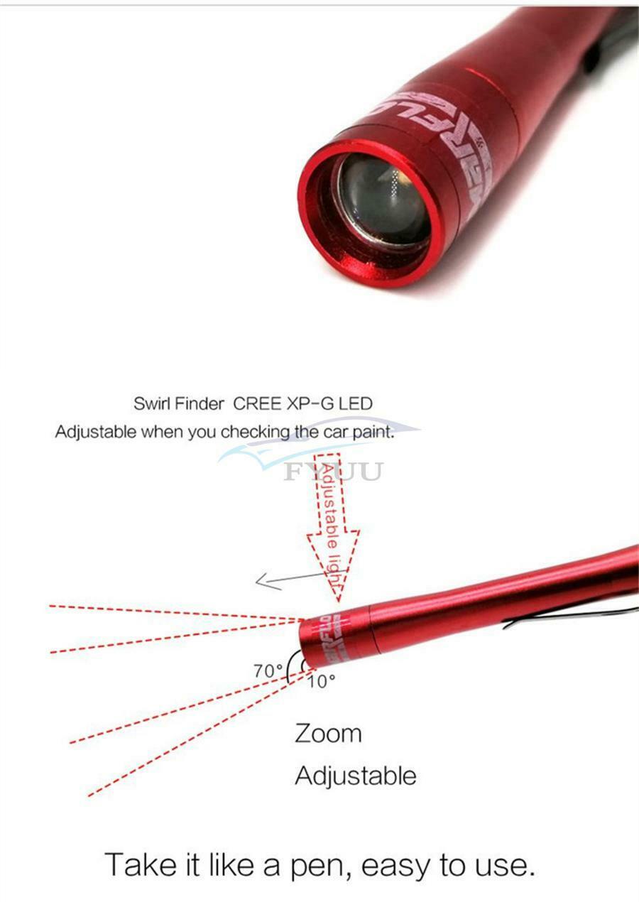 1PCS For Car Washing Car Paint Checking Swirl Finder Light Pen Lighter Tool