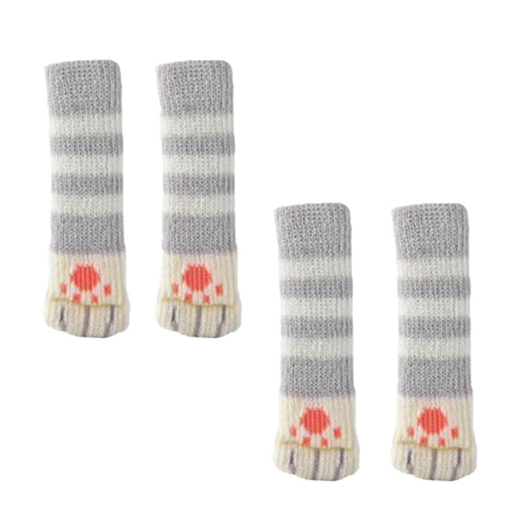 12 Pieces for Cat Paws Design Furniture Caps Covers / Chair Leg Socks