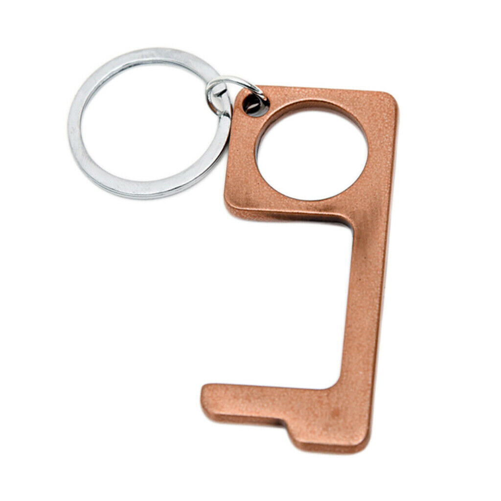 No Touch Open Door Elevator Press Stick Keychain Prevent Contacting Copper