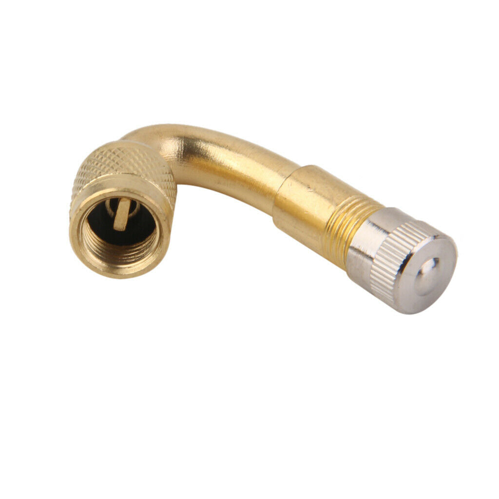 2Pcs Copper Car Golden Tire Valve Stem Replacement Parts Accessories 35mm