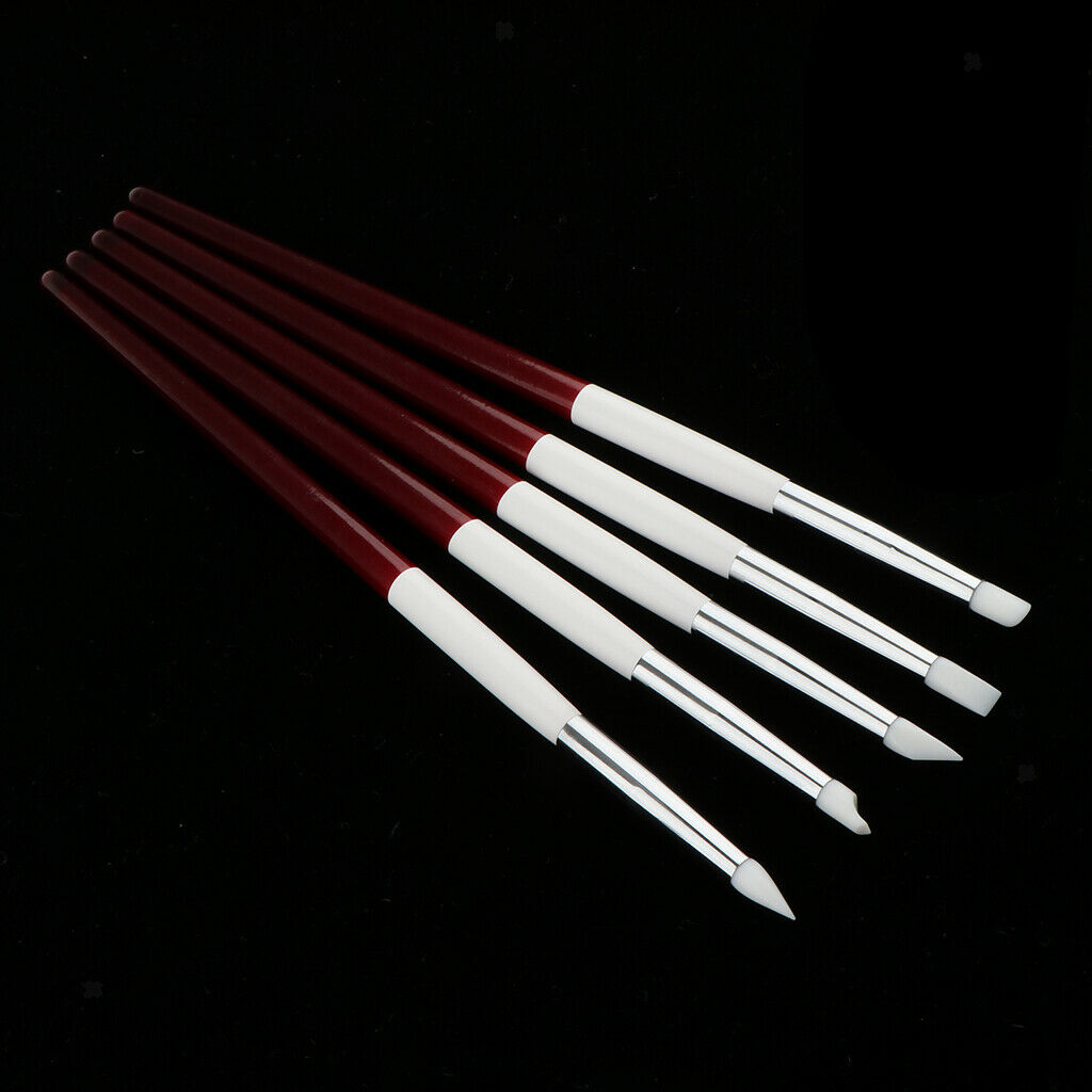 DIY Nail Art Dotting Painting Drawing Polishing Liner Pen Brush Set 5Pieces