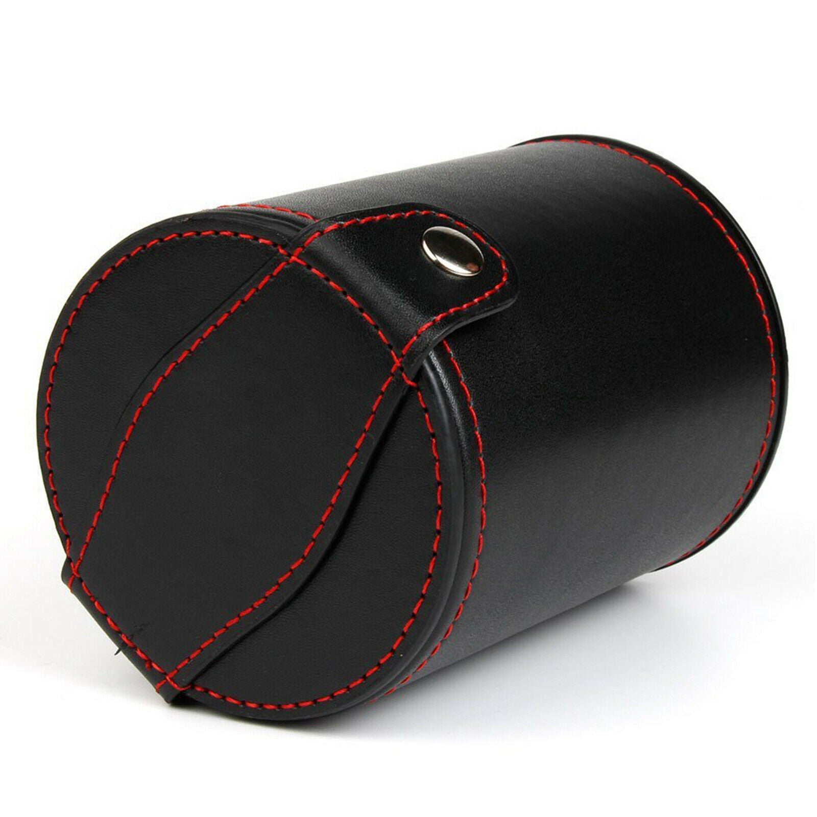 Double Layer Dice Cup with 5 Dice Red Flannel Lined Enternament Tool Party