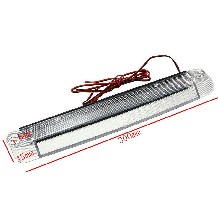 1210 Bulb Type White Shell Red 18 LED Car Tail Third Brake Light 12V 0.13A 5W